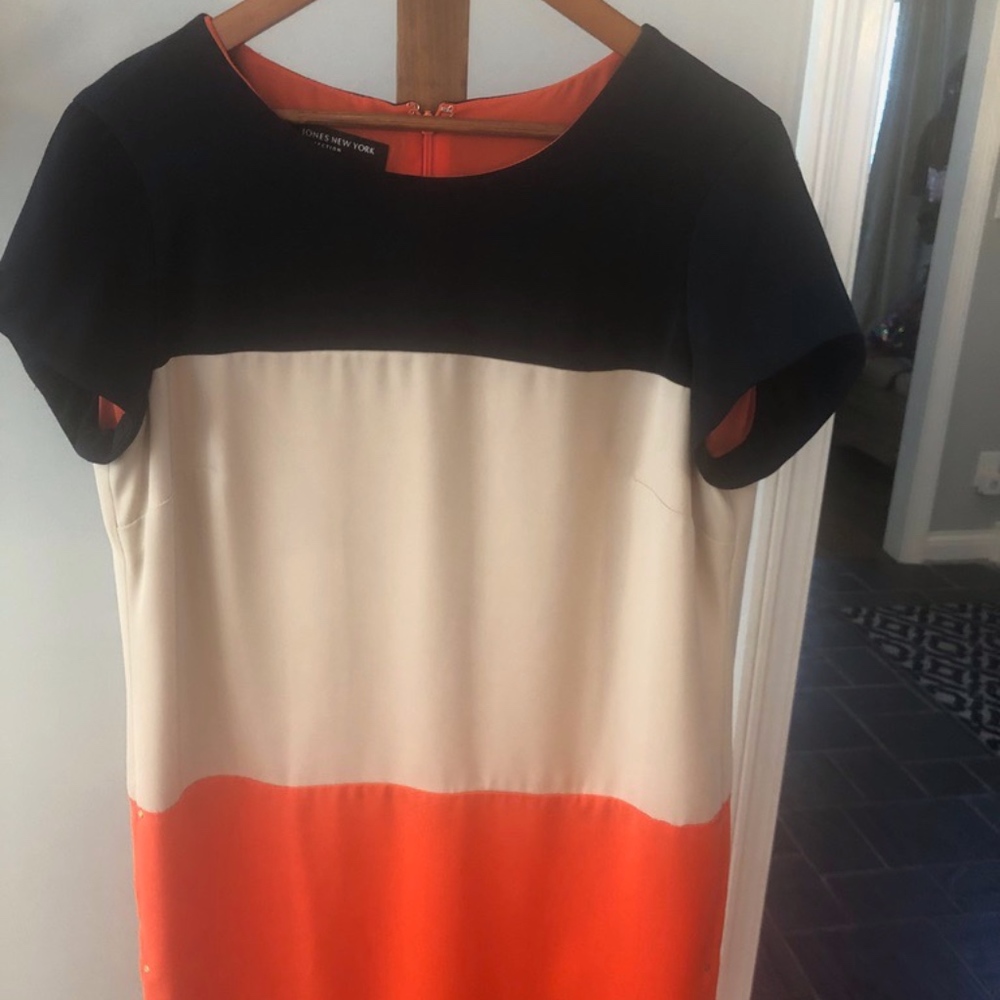 Jones NY Tri-Color Dress